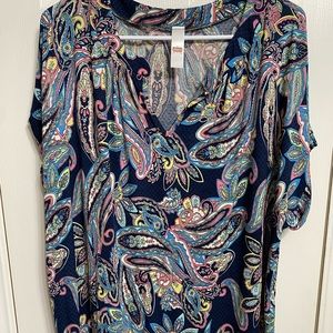 Women’s Boutique Paisley Top XXL